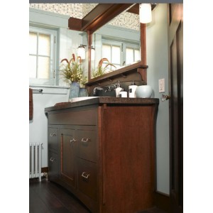 Arts & Crafts bath, Omega Cabinetry