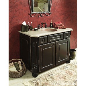 Cordova  Midnight bath, Cabinetry by Karman