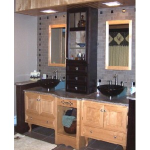 Contrasting bath, Great Northern Cabinetry