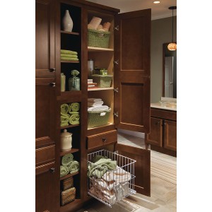 LINEN UTILITY CABINET WITH HAMPER bath, Homecrest