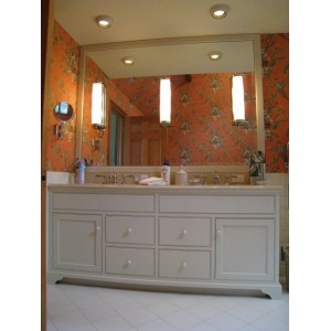 Modern bath, Pennville Custom Cabinetry