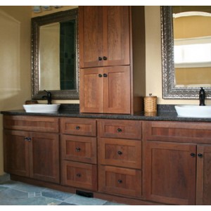 Shakertown bath by Great Northern Cabinetry