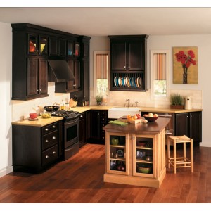 Cambridge Hickory kitchen, QualityCabinets