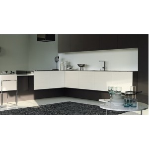 Contempora Black Silver Yellow Pine kitchen, Aster Cucine