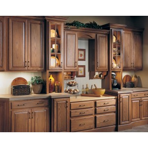 Hancock oak kitchen, QualityCabinets