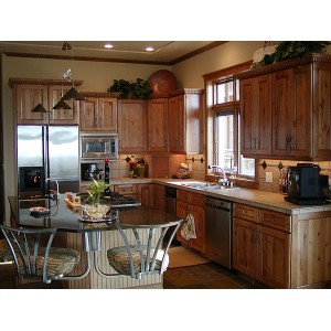 Medford Rustic kitchen, Cabinetry by Karman