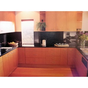 Polished Natural Timber Veneer kitchen, Executive Kitchens