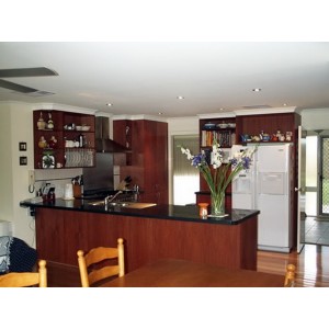 Polished Natural Timber kitchen, Executive Kitchens