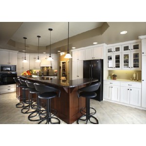 Transitional kitchen, Decor