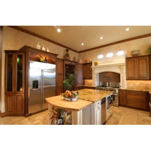 Tuscany Toffee kitchen, Executive Cabinetry