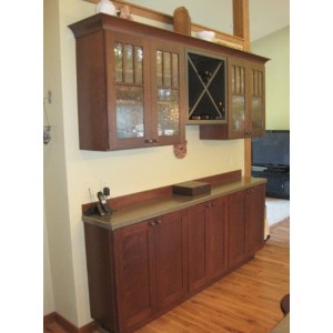 Family kitchen, 6 Square Cabinets