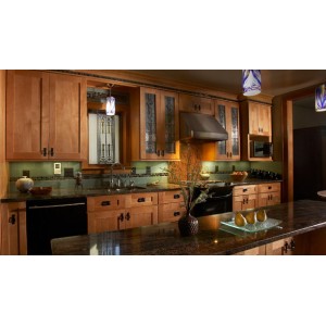 Mission kitchen by Woodland Cabinetry