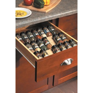 WOOD SPICE DRAWER CABINET INSERT kitchen by Homecrest