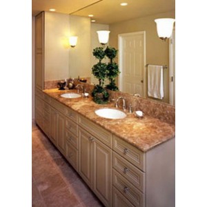 Contemporary bath, CWP Cabinetry