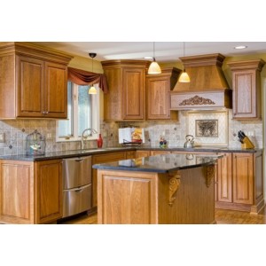 Family kitchen, Jim Bishop Cabinets